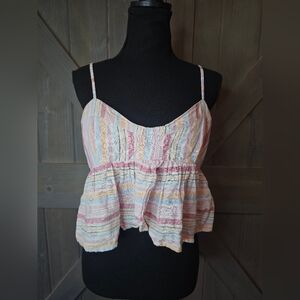 American Eagle Cropped Tank Top sz Medium